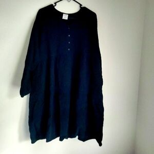 Serra Dress Women Black XL Gothic Witchy Whimsical Cottagecore Casual Lagenlook